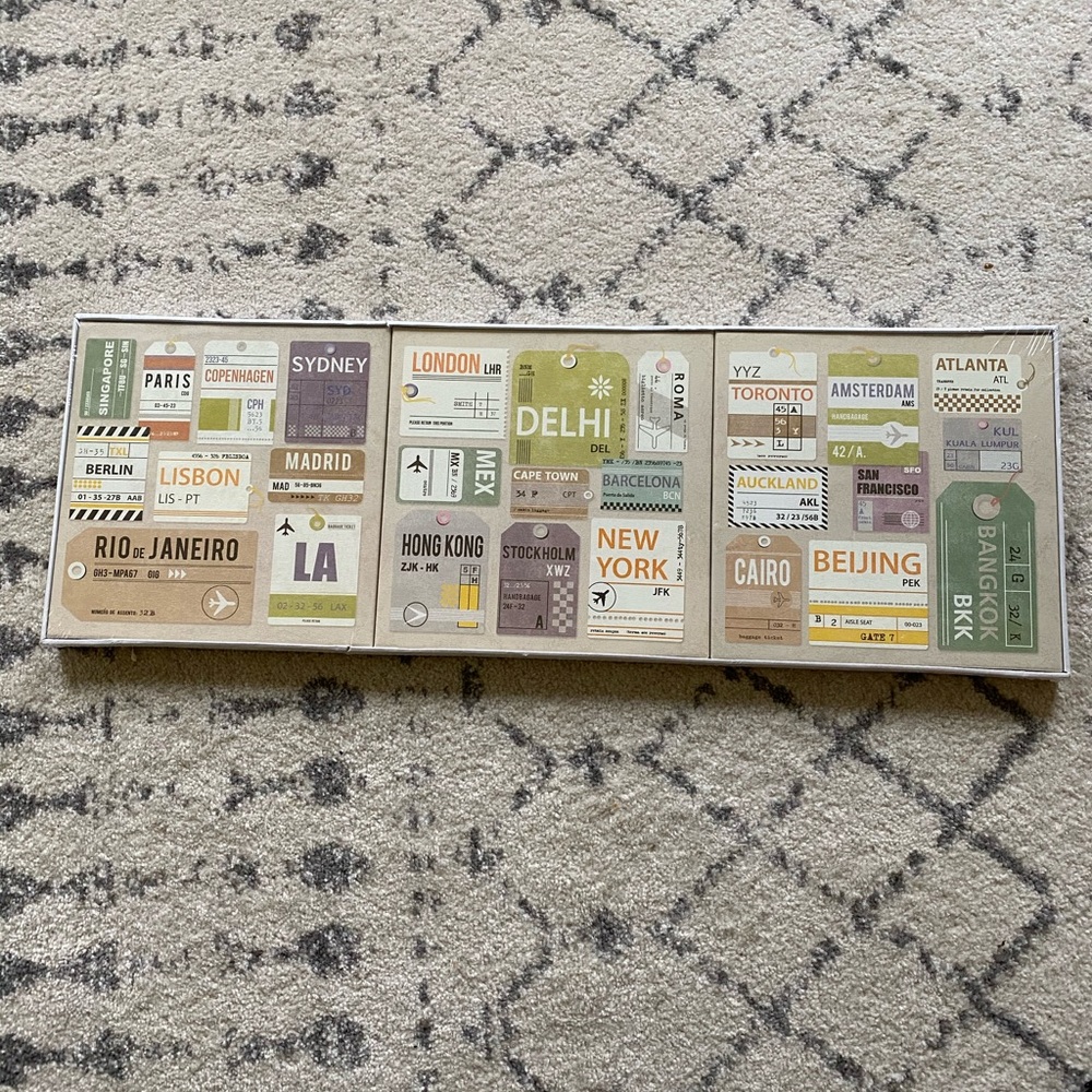 IKEA Travel themed canvas set